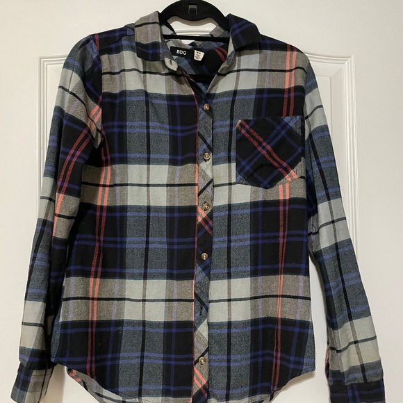 BDG Flannel Button Down from Urban Outfitters - Picture 1 of 3